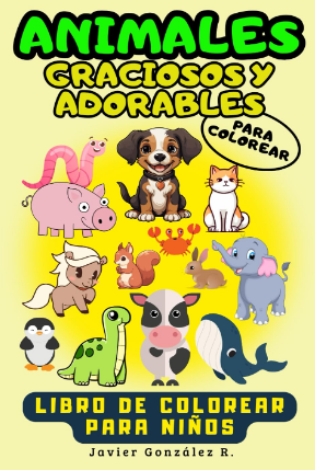 Libro-Animales Graciosos y Adorables para Colorear